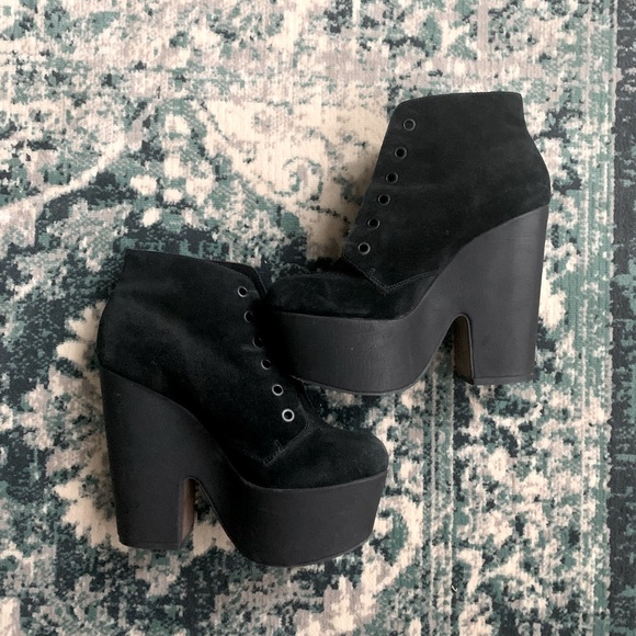 Topshop Shoes - Topshop Suede Platform Boot.